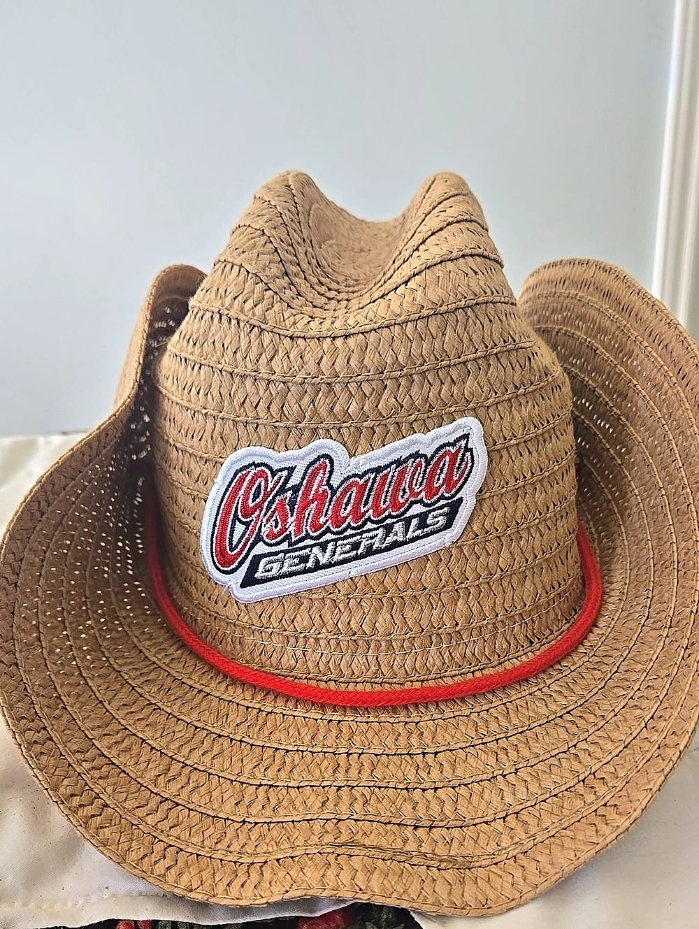 Oshawa Generals Cowboy Hat in Brown & Red Like New